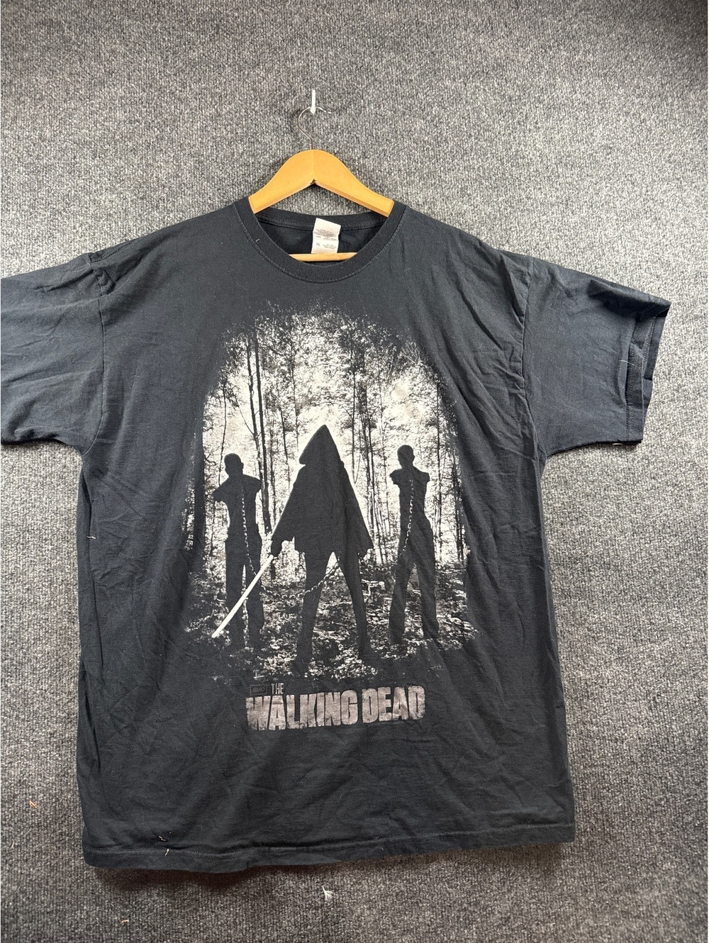 The Walking Dead Men's 2XL Graphic T-Shirt Black Fruit of the Loom Heavy HD